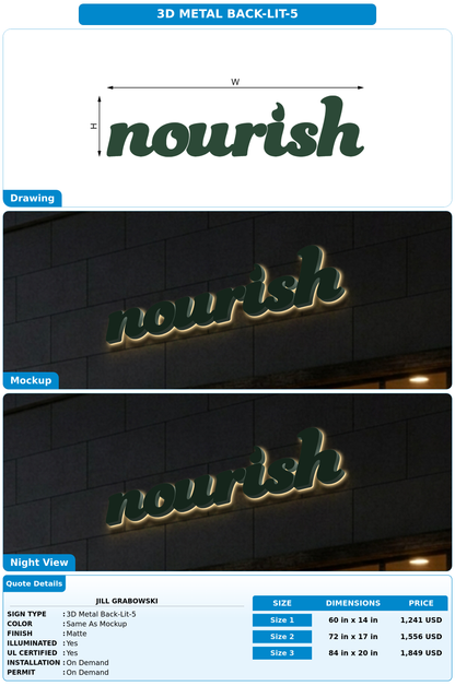 CUSTOM MOCKUP SIGN FOR Jill Grabowski
