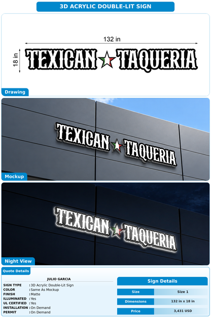CUSTOM MOCKUP SIGN FOR Julio Garcia