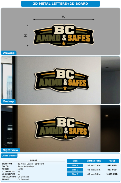 CUSTOM MOCKUP SIGN FOR Junior