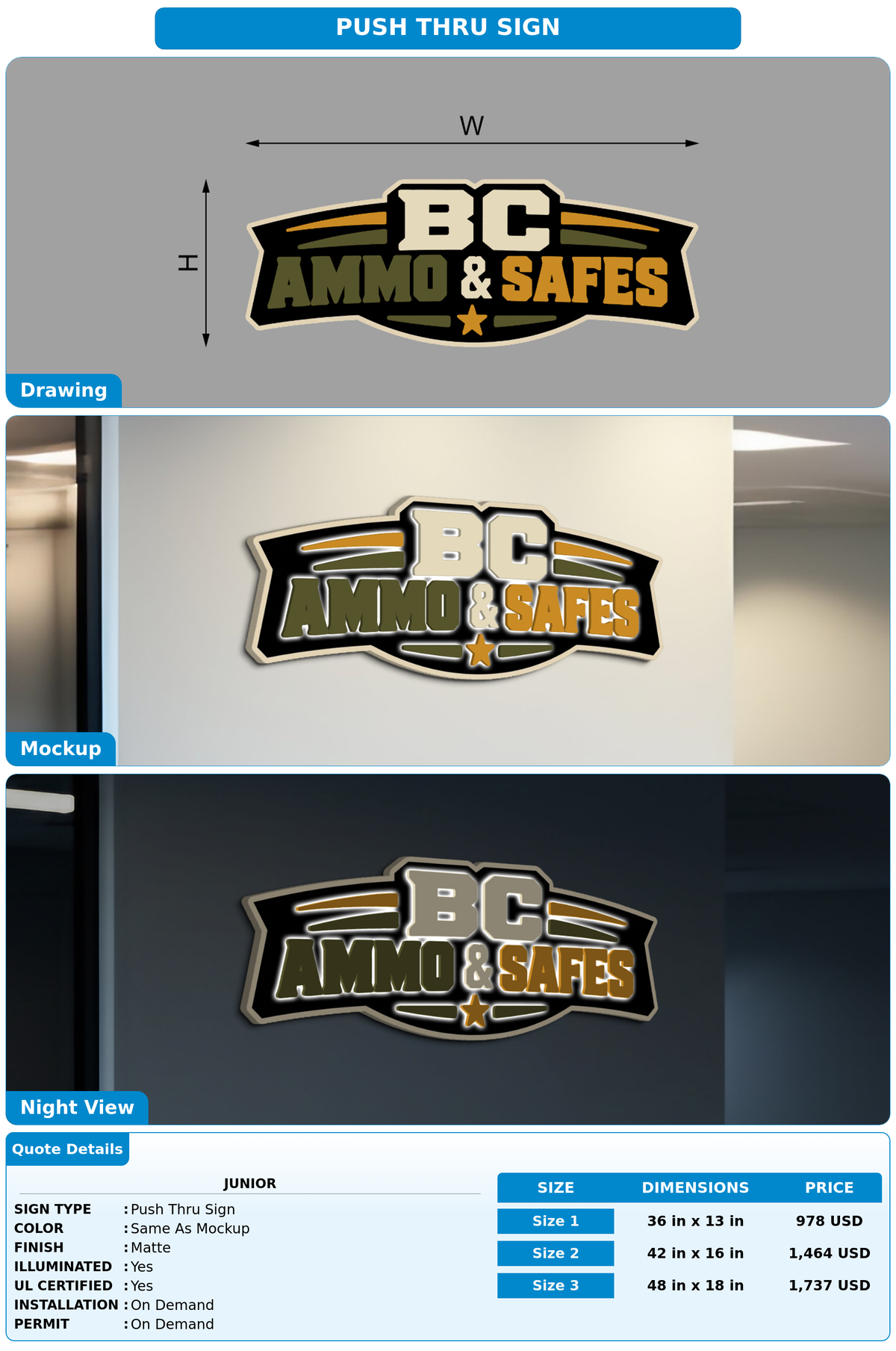 CUSTOM MOCKUP SIGN FOR Junior