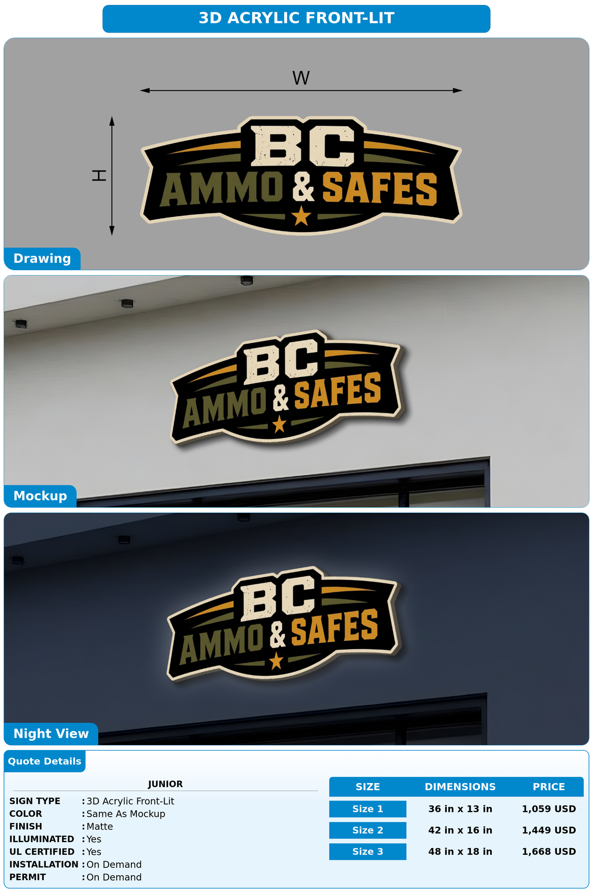 CUSTOM MOCKUP SIGN FOR Junior