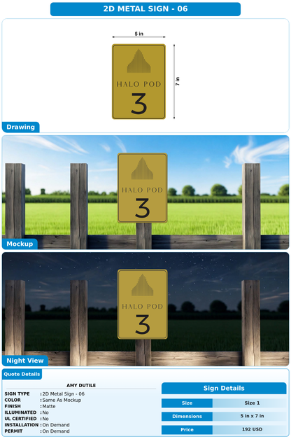 CUSTOM MOCKUP SIGN FOR Amy Dutile