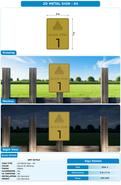 CUSTOM MOCKUP SIGN FOR Amy Dutile