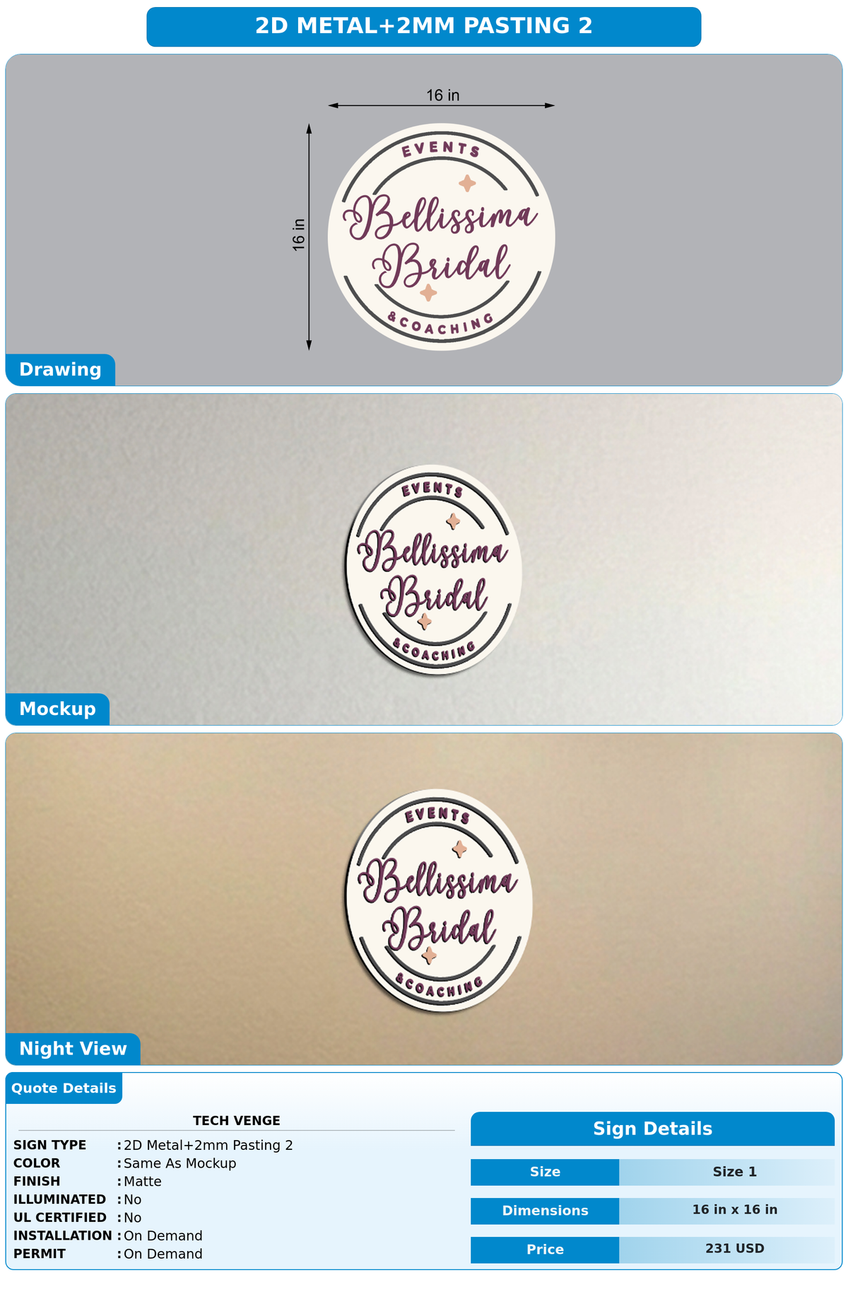 CUSTOM MOCKUP SIGN FOR Tech Venge