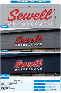 CUSTOM MOCKUP SIGN FOR Talon Alvi