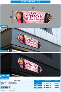 CUSTOM MOCKUP SIGN FOR Alice eyong