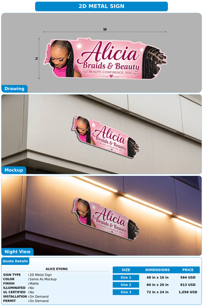 CUSTOM MOCKUP SIGN FOR Alice eyong