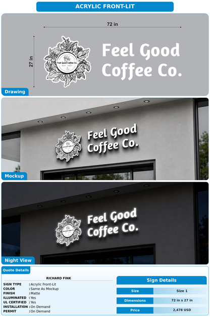 CUSTOM MOCKUP SIGN FOR Richard Fink