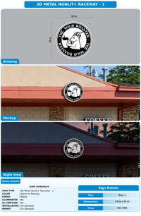 CUSTOM MOCKUP SIGN FOR Kaye kharasch