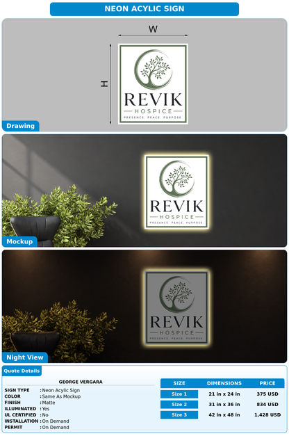 CUSTOM MOCKUP SIGN FOR George vergara