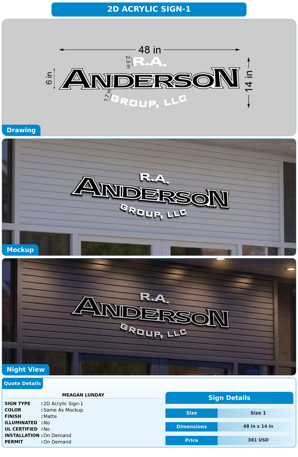 CUSTOM MOCKUP SIGN FOR meagan lunday