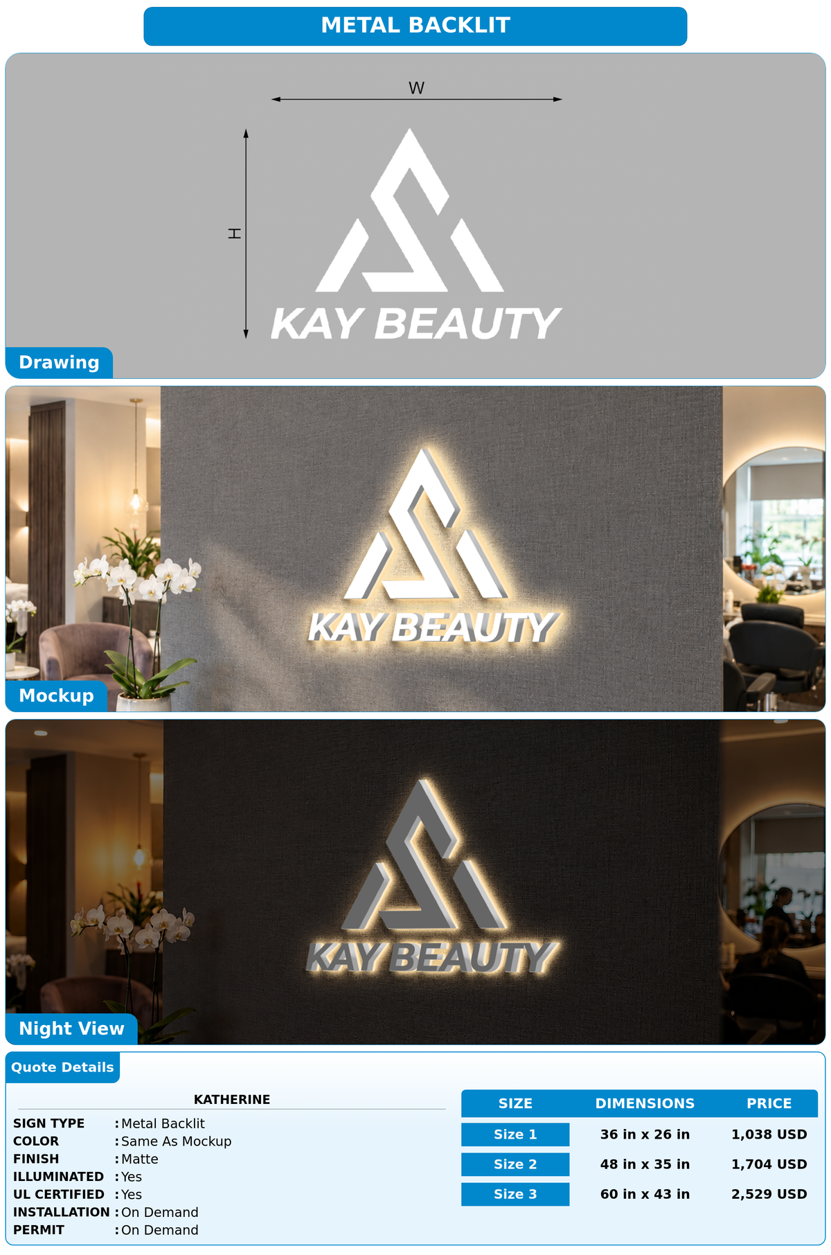 CUSTOM MOCKUP SIGN FOR katherine