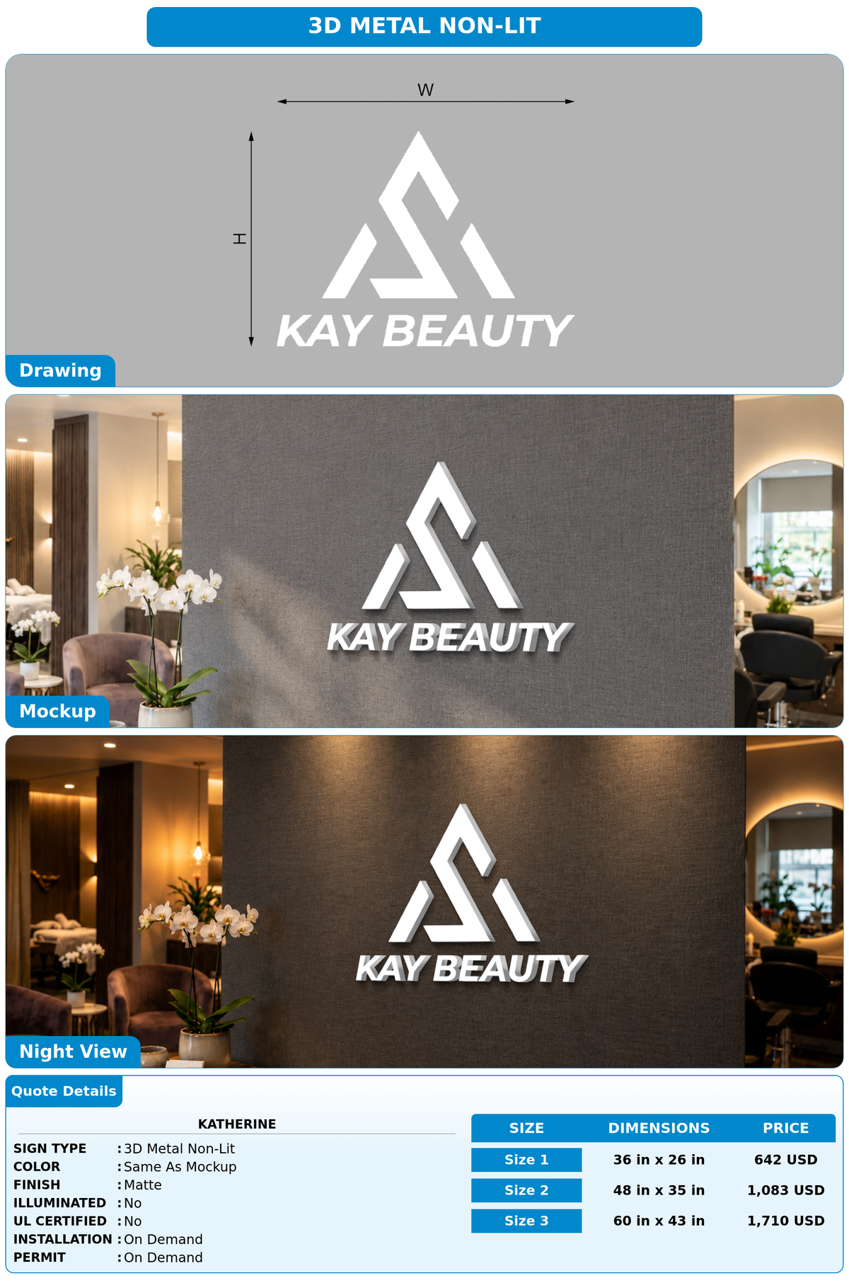 CUSTOM MOCKUP SIGN FOR katherine