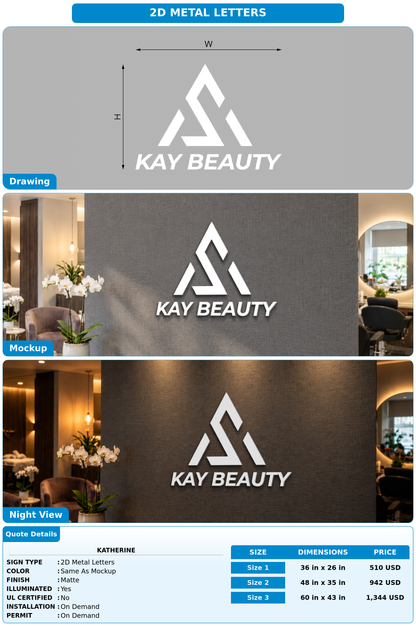 CUSTOM MOCKUP SIGN FOR katherine