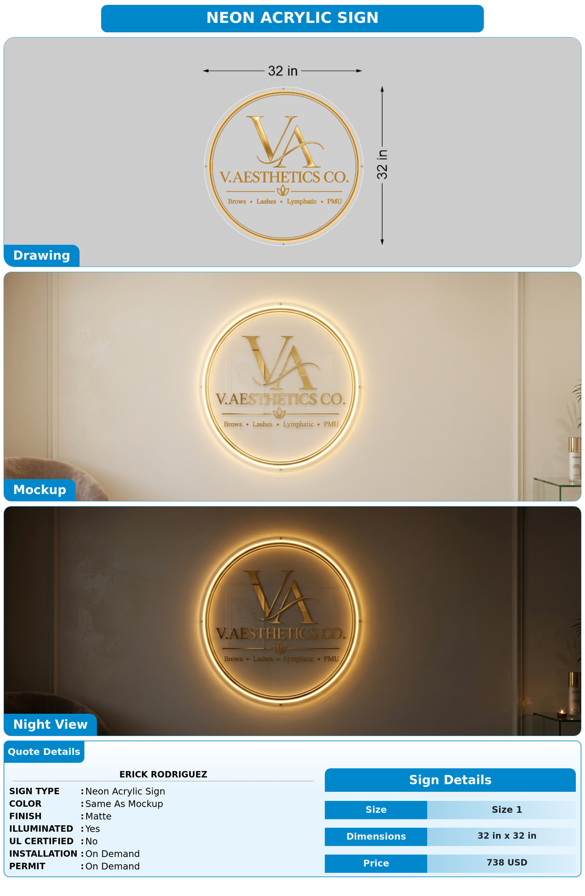 CUSTOM MOCKUP SIGN FOR Erick Rodriguez