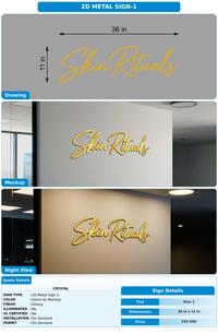 CUSTOM MOCKUP SIGN FOR Crystal