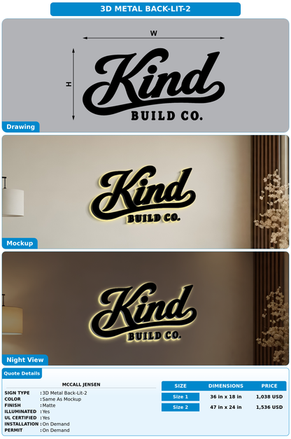 CUSTOM MOCKUP SIGN FOR McCall Jensen