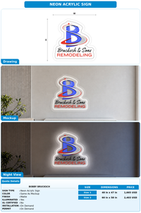 CUSTOM MOCKUP SIGN FOR Bobby Brucksch