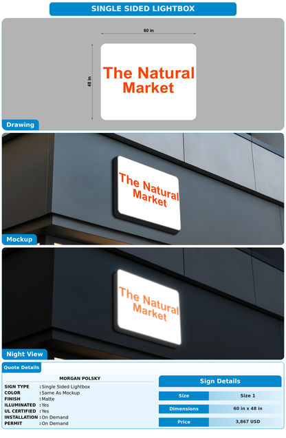 CUSTOM MOCKUP SIGN FOR Morgan Polsky