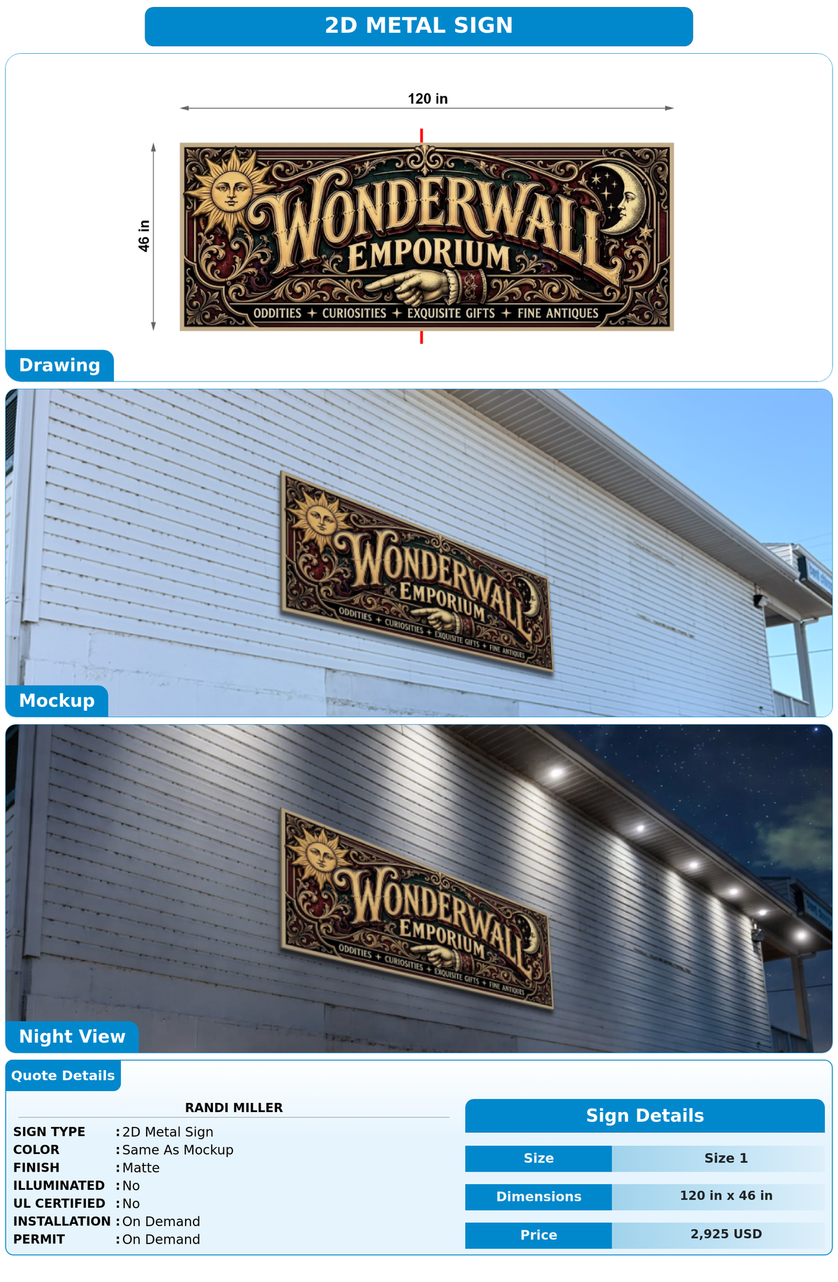 CUSTOM MOCKUP SIGN FOR Randi Miller