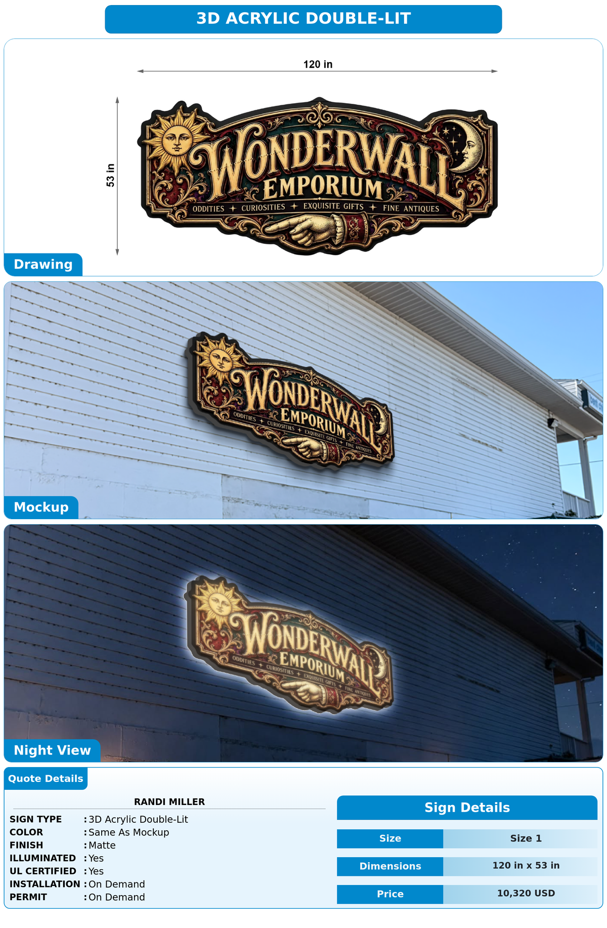 CUSTOM MOCKUP SIGN FOR Randi Miller