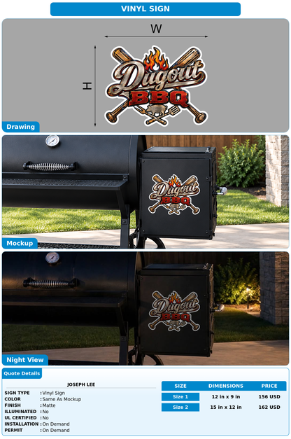 CUSTOM MOCKUP SIGN FOR Joseph Lee