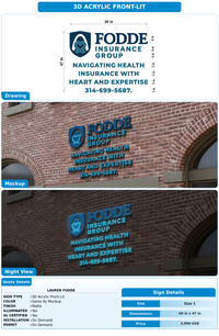 CUSTOM MOCKUP SIGN FOR Lauren Fodde