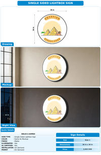 CUSTOM MOCKUP SIGN FOR Walid A Ahmed