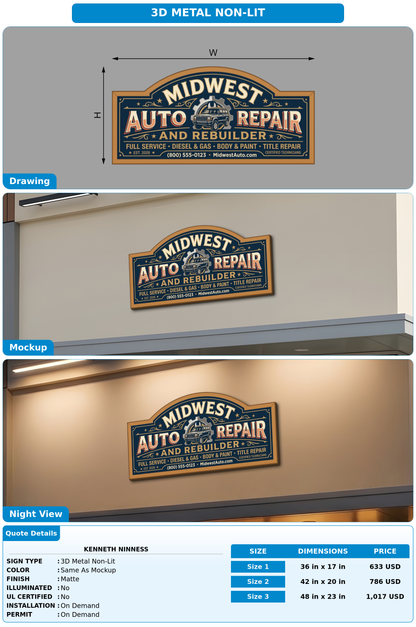 CUSTOM MOCKUP SIGN FOR Kenneth Ninness