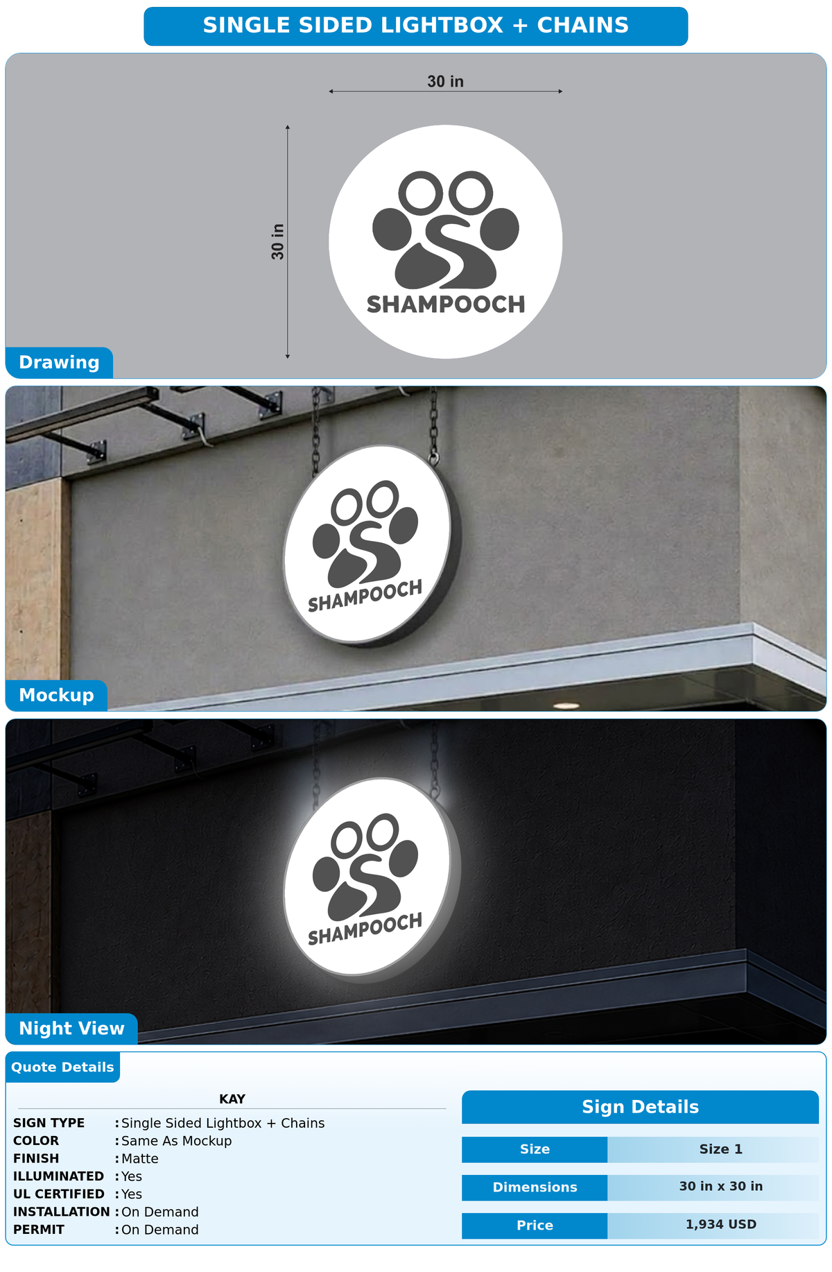CUSTOM MOCKUP SIGN FOR Kay