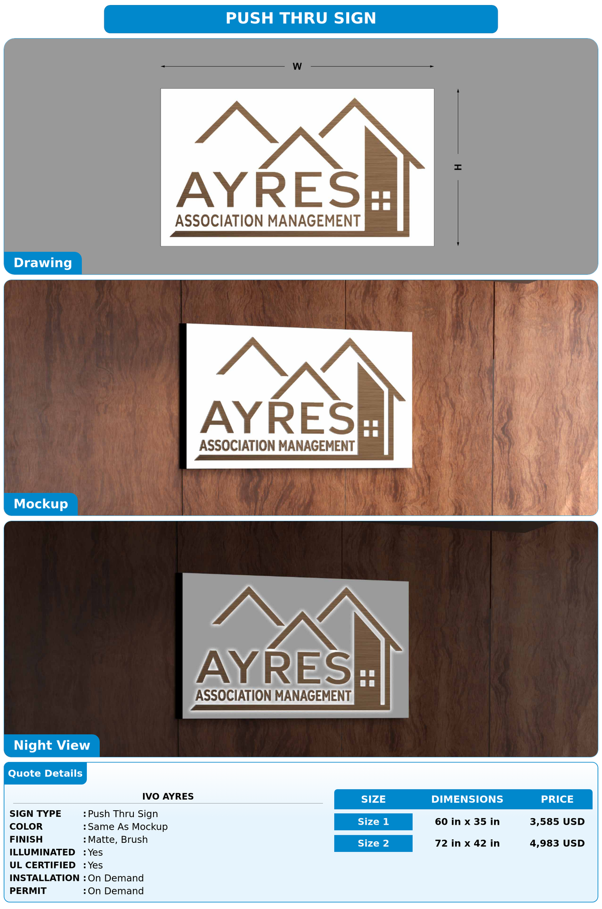 CUSTOM MOCKUP SIGN FOR Ivo ayres