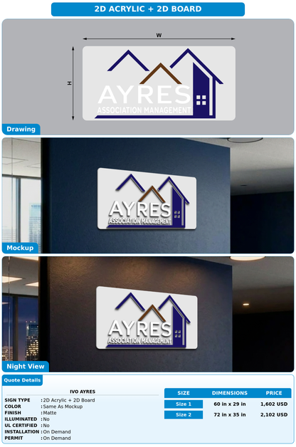 CUSTOM MOCKUP SIGN FOR Ivo ayres