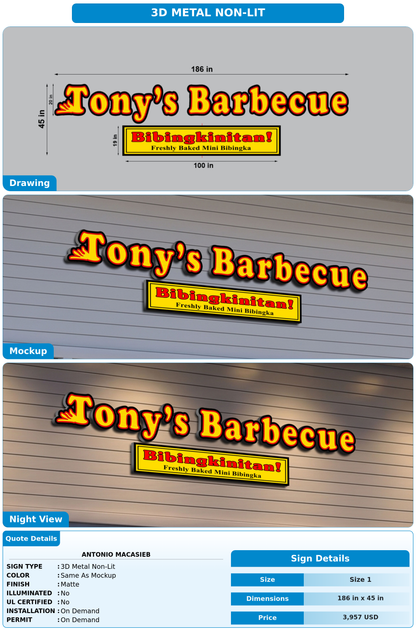 CUSTOM MOCKUP SIGN FOR Antonio Macasieb