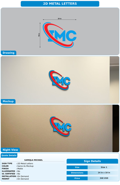 CUSTOM MOCKUP SIGN FOR Samojla Michael