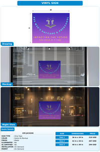 CUSTOM MOCKUP SIGN FOR Kim Jackson