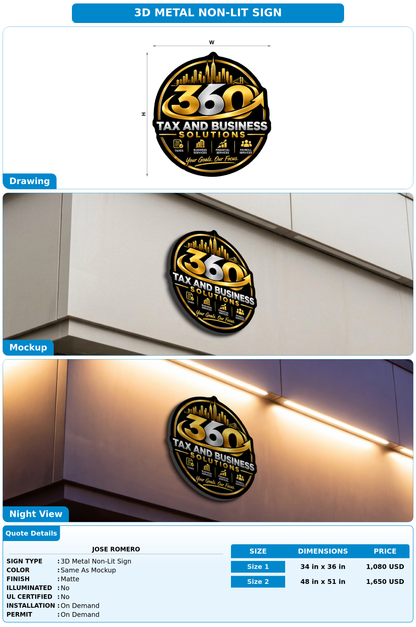 CUSTOM MOCKUP SIGN FOR Jose Romero