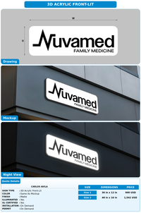CUSTOM MOCKUP SIGN FOR Carlos avila