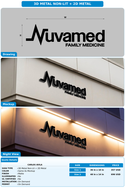 CUSTOM MOCKUP SIGN FOR Carlos avila