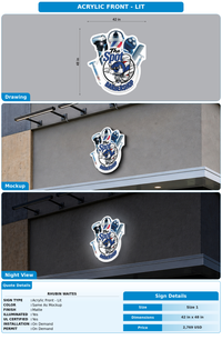 CUSTOM MOCKUP SIGN FOR Rhubin Waites