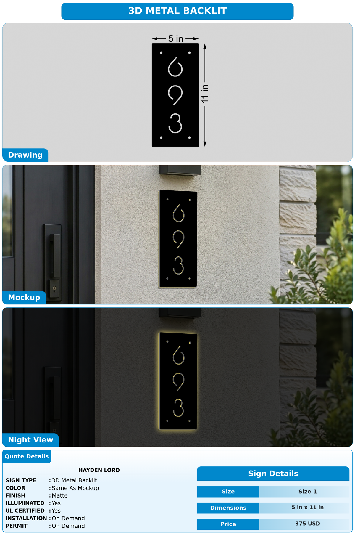 CUSTOM MOCKUP SIGN FOR Hayden Lord