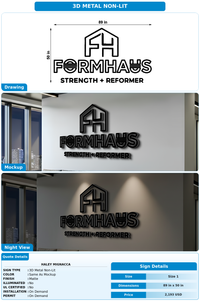 CUSTOM MOCKUP SIGN FOR Haley mignacca