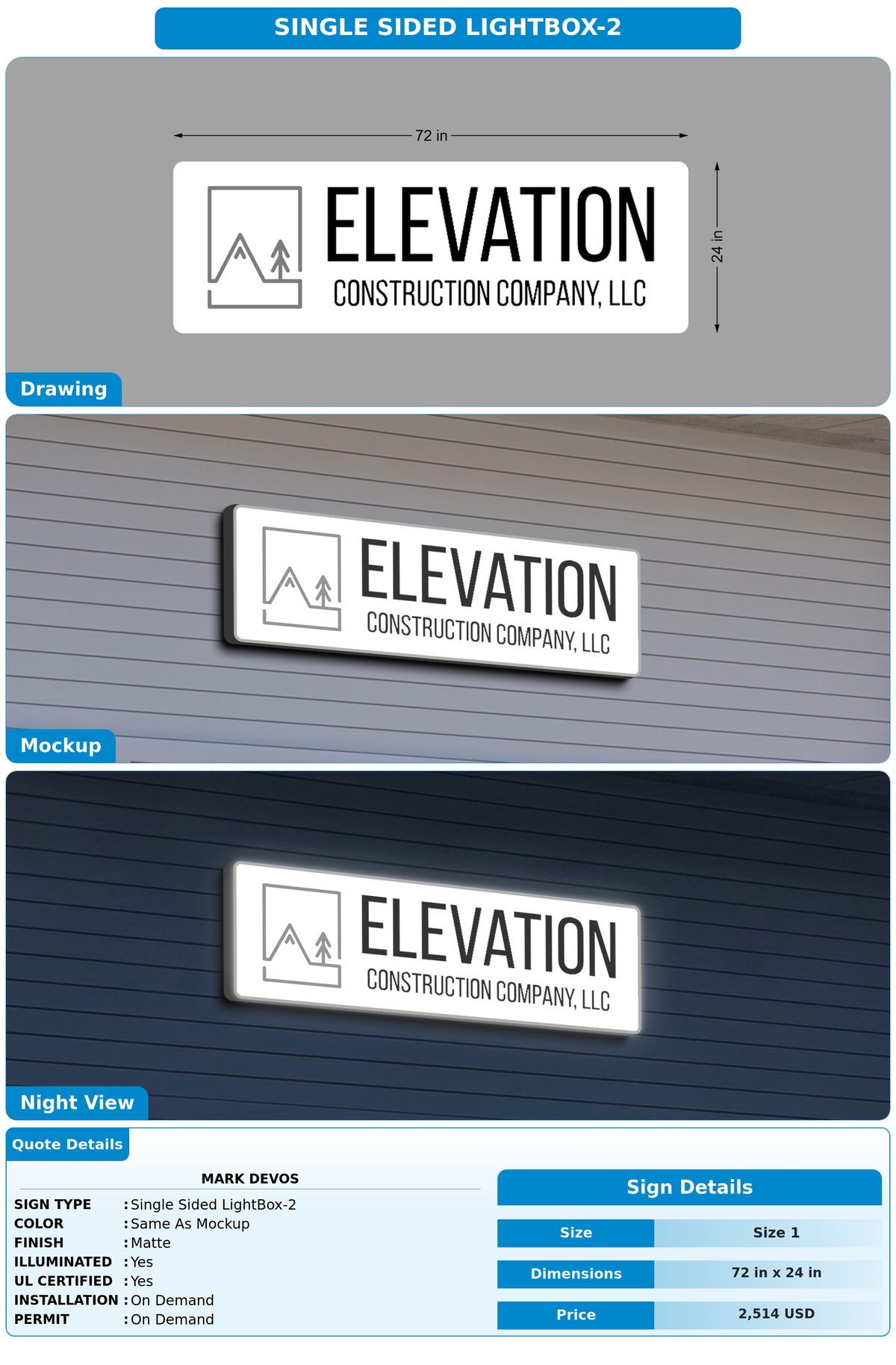 CUSTOM MOCKUP SIGN FOR Mark DeVos