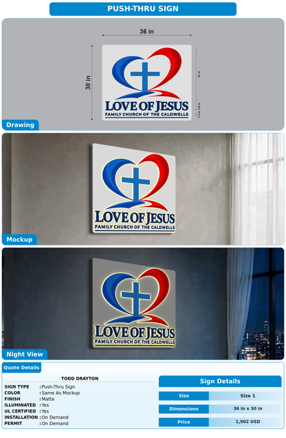 CUSTOM MOCKUP SIGN FOR Todd Drayton