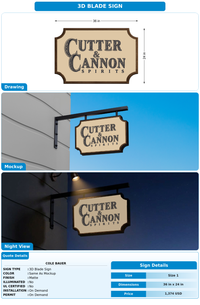 CUSTOM MOCKUP SIGN FOR cole bauer