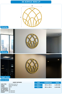 CUSTOM MOCKUP SIGN FOR Harry Mathews