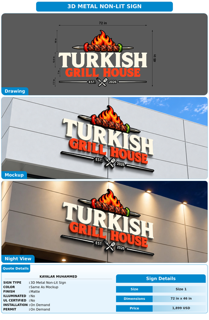 CUSTOM MOCKUP SIGN FOR Kayalar Muhammed
