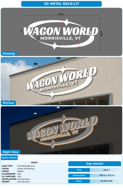CUSTOM MOCKUP SIGN FOR Haley
