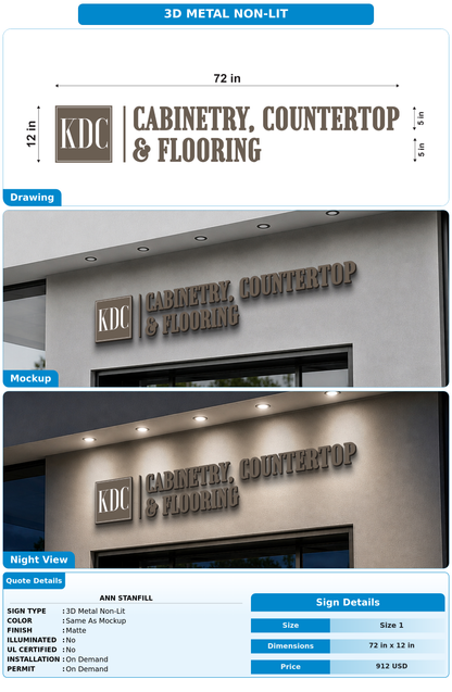 CUSTOM MOCKUP SIGN FOR Ann Stanfill