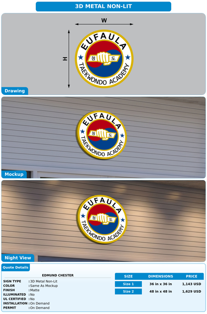 CUSTOM MOCKUP SIGN FOR Edmund Chester