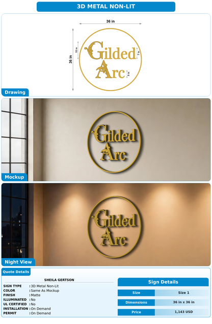 CUSTOM MOCKUP SIGN FOR Sheila Gertson
